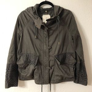Anthropologie Hooded Light Jacket